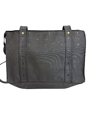 MCM MCM Logo Gram Tote Bag, Black (view 2)