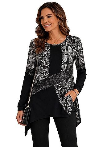 Style&Co Long Sleeve T-Shirt (view 1)