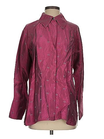 Ganni Long Sleeve Button-Down Shirt (view 1)