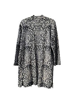 Clara Sun Woo Scroll Filigree Long Open Front Cardigan Cardigan (view 2)