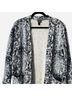 Clara Sun Woo Floral Blue Gray Cardigan Size S - photo 4
