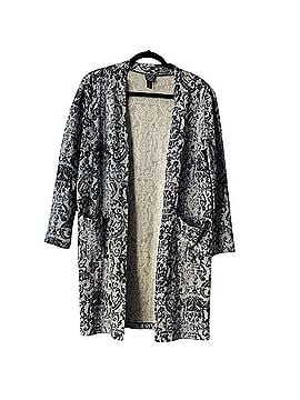 Clara Sun Woo Scroll Filigree Long Open Front Cardigan Cardigan (view 1)