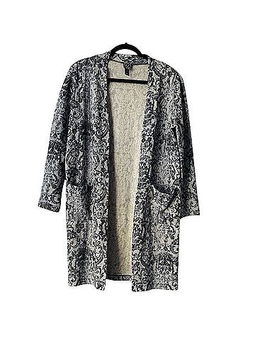 Clara Sun Woo Scroll Filigree Long Open Front Cardigan Cardigan (view 1)