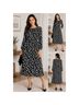 Halogen Graphic Black White Casual Dress Size XS - photo 3