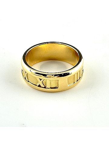 Tiffany & Co. Tiffany &amp; Co. Atlas Ring, Yellow Gold (YG), 750, Women's Ring (view 2)