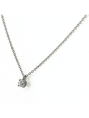 Tiffany & Co. Tiffany &amp; Co. Solitaire Necklace, Platinum, Diamond Pendant, 1P Pt950, Diamond, Women's (view 1)