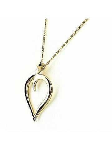 Tiffany & Co. Tiffany &amp; Co. Leaf Necklace, Yellow Gold (YG) Pendant, Design, 750 Gold, Women's. (view 1)