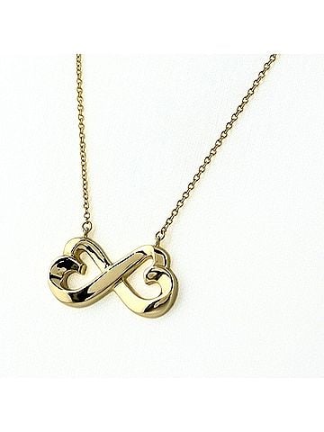 Tiffany & Co. Tiffany &amp; Co. Double Loving Heart Necklace, Yellow Gold Pendant, Paloma Picasso Design, 750 Gold, Women's. (view 1)