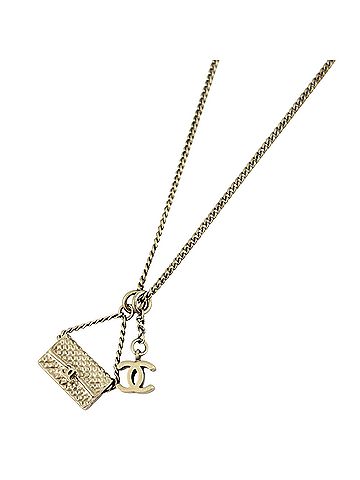 Chanel Chanel Coco Mark Necklace Matelassé GP Gold Women's (view 1)