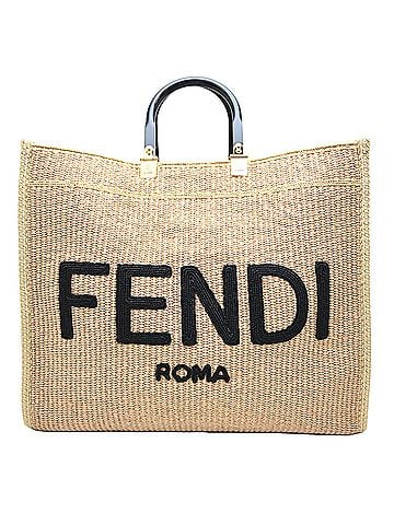 Fendi Fendi Sunshine Large Women's/Men's Tote Bag 8BH372 Raffia Beige (view 1)