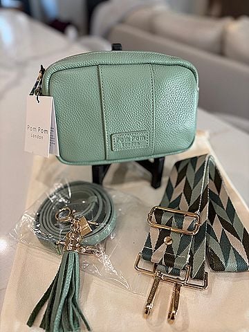 Pom Pom London mini city Leather Crossbody Bag (view 1)