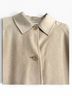 Jil Sander 100% Cashmere Solid Tan Brown Coat Size 6 - photo 8
