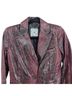 Tommy Hilfiger 100% Lambskin Snake Print Black Burgundy Blazer Size S - photo 10