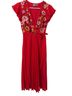 ASOS 100% Polyester Red Cocktail Dress Size 0 - photo 1