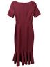 ASOS Burgundy Cocktail Dress Size 0 - photo 2