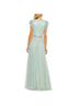 Mac Duggal 100% Polyester Solid Multi Color Green Blue Cocktail Dress Size 6 - photo 8