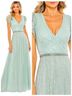 Mac Duggal 100% Polyester Solid Multi Color Green Blue Cocktail Dress Size 6 - photo 2