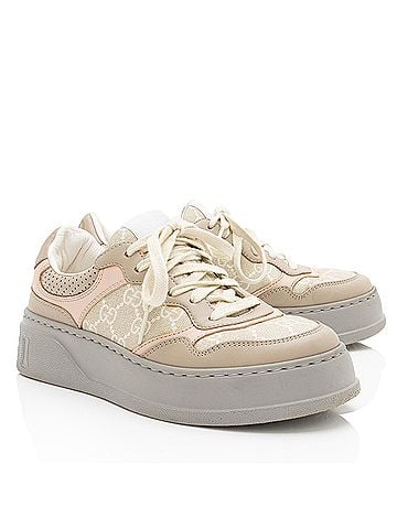 Gucci Gucci GG Supreme Leather Interlocking G Platform Sneakers - Size 7.5 / 37.5 (view 2)