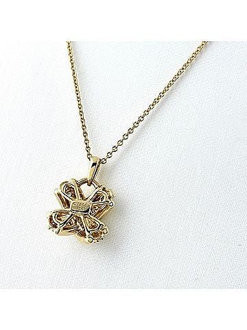 Tiffany & Co. Tiffany &amp; Co. Melee Diamond Necklace, Yellow Gold (YG) Pendant 750, Women's (view 2)