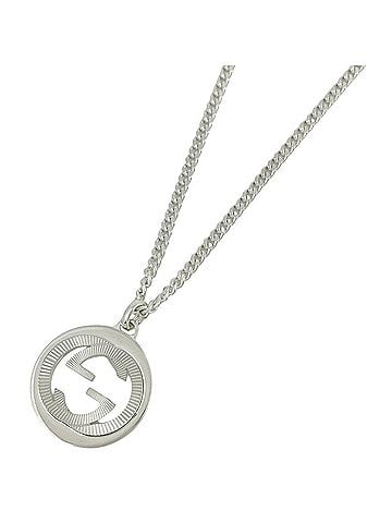 Gucci Gucci Interlocking G Necklace, Sterling Silver 925, Silver, Women's (view 1)