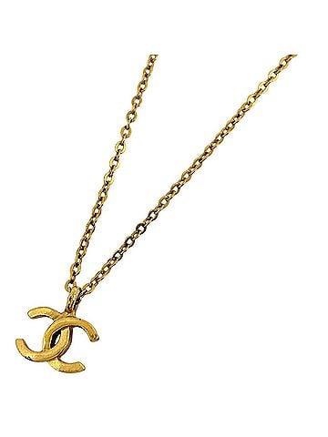 Chanel Chanel Coco Mark Necklace GP Gold Women's (view 1)