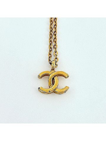Chanel Chanel Coco Mark Necklace GP Gold Women's (view 2)