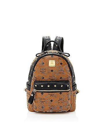 MCM MCM Visetos Mini Studded Backpack (view 1)