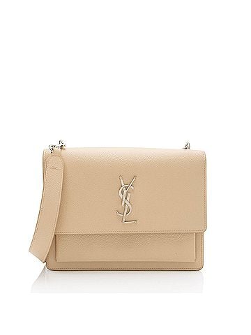 Saint Laurent Saint Laurent Grained Calfskin Monogram Sunset Medium Shoulder Bag (view 1)