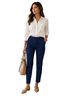 A.n.a Navy Cropped Straight-Leg Women's Pants Casual Pants - photo 1