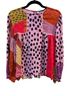 BLANK 100% Viscose Polka Dots Multi Color Long Sleeve Blouse Size XL - photo 1