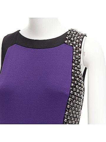Versace Versace Studs Colorblock Mod Shift Dress (view 2)
