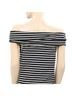 Maeve Stripes Black White Blouse Size L - photo 4