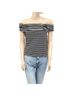 Maeve Stripes Black White Blouse Size L - photo 1