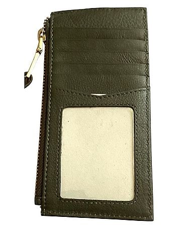 House of Harlow 1960 Olive Green Card Case Zipper Wallet (view 2)