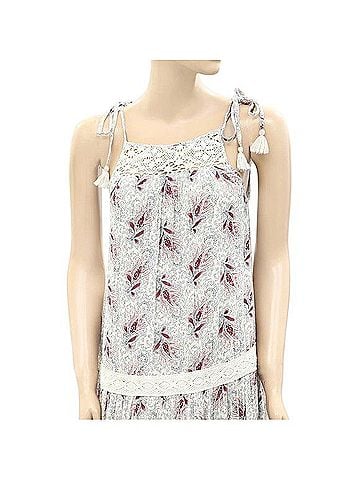 Denim & Supply Ralph Lauren Denim &amp; Supply Ralph Lauren Paisley Printed Maxi Dress Crochet Lace XS 277376 Casual Dress (view 2)
