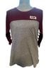 Pink Gray Burgundy Long Sleeve Button-Down Shirt Size L - photo 1