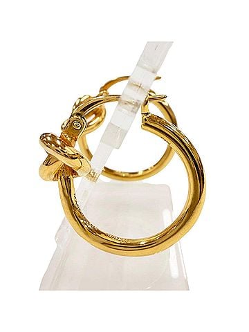 Céline CELINE SCA1233 Knot Small Hoop Earrings (Pair) - Gold, Made in Italy Recommended for Women ? (view 2)
