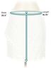 Aqua 100% Polyester White Aqua Formal Skirt Size S - photo 3