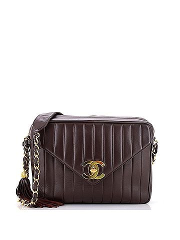Chanel Vintage Front Pocket Camera Bag Vertical Quilt Lambskin Large (view 1)