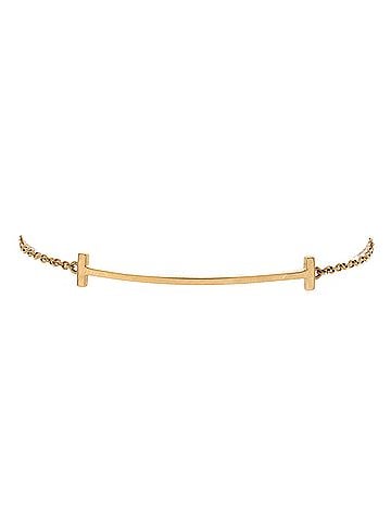 Tiffany & Co. T Smile Chain Bracelet 18K Yellow Gold Medium (view 1)