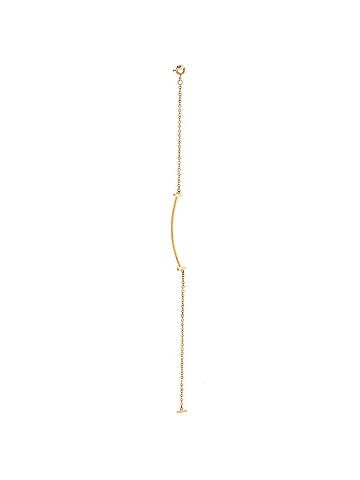 Tiffany & Co. T Smile Chain Bracelet 18K Yellow Gold Medium (view 2)