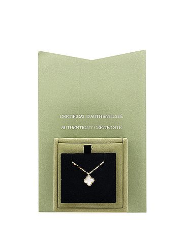 Van Cleef & Arpels Sweet Alhambra Pendant Necklace 18K Yellow Gold and Mother of Pearl (view 2)