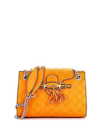 Gucci Emily Chain Flap Shoulder Bag Guccissima Leather Small (view 1)