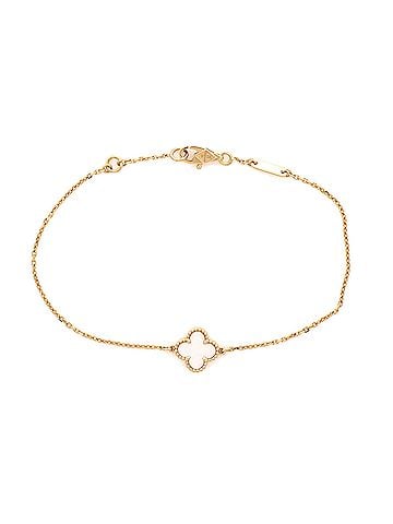 Van Cleef & Arpels Sweet Alhambra Bracelet 18K Yellow Gold and Mother of Pearl (view 1)