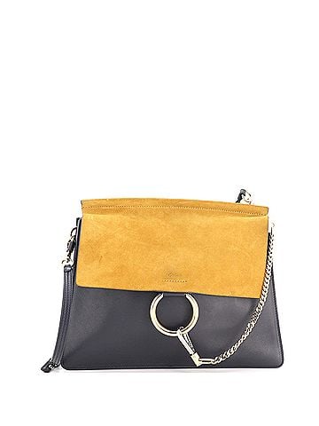 Chloé Faye Shoulder Bag Leather and Suede Medium (view 1)