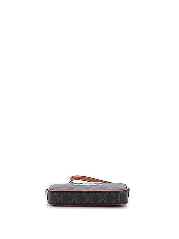 Céline Cuir Triomphe Camera Shoulder Bag Embroidered Triomphe Coated Canvas with Leather Small (view 2)