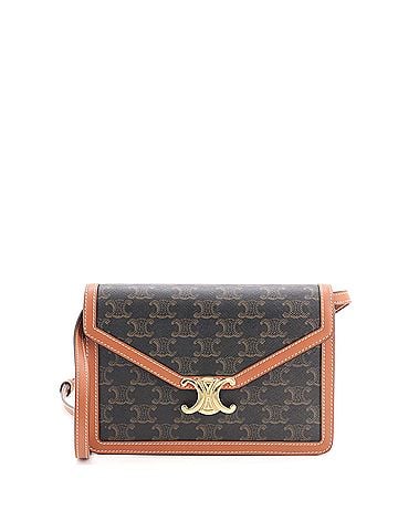 Céline Enveloppe Wallet on Strap Triomphe Coated Canvas (view 1)