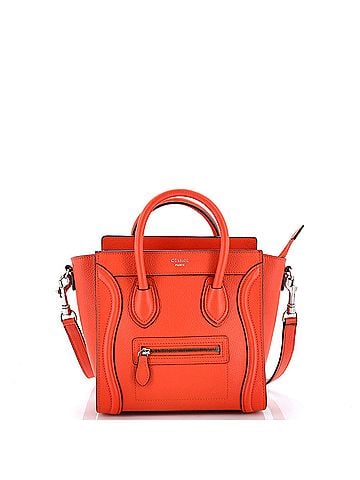 Céline Luggage Bag Grainy Leather Nano (view 1)