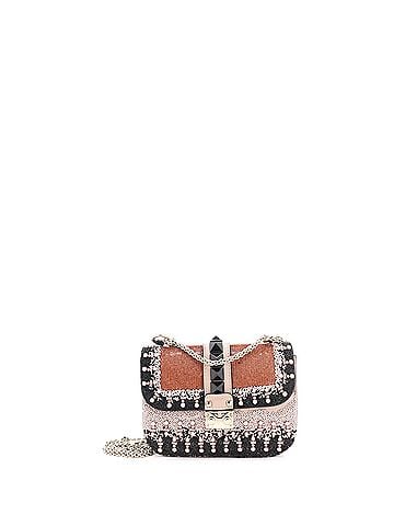 Valentino Garavani Glam Lock Shoulder Bag Beaded Leather Mini (view 1)