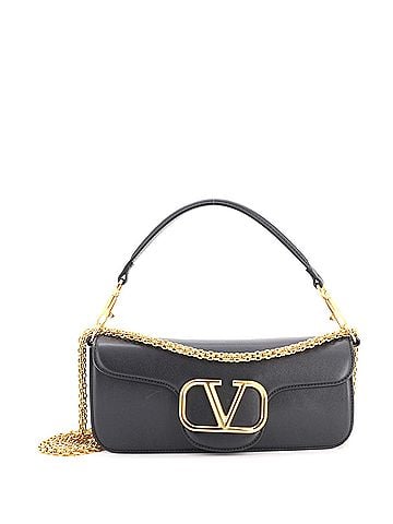 Valentino Garavani VLogo Loco Flap Shoulder Bag Leather Medium (view 1)